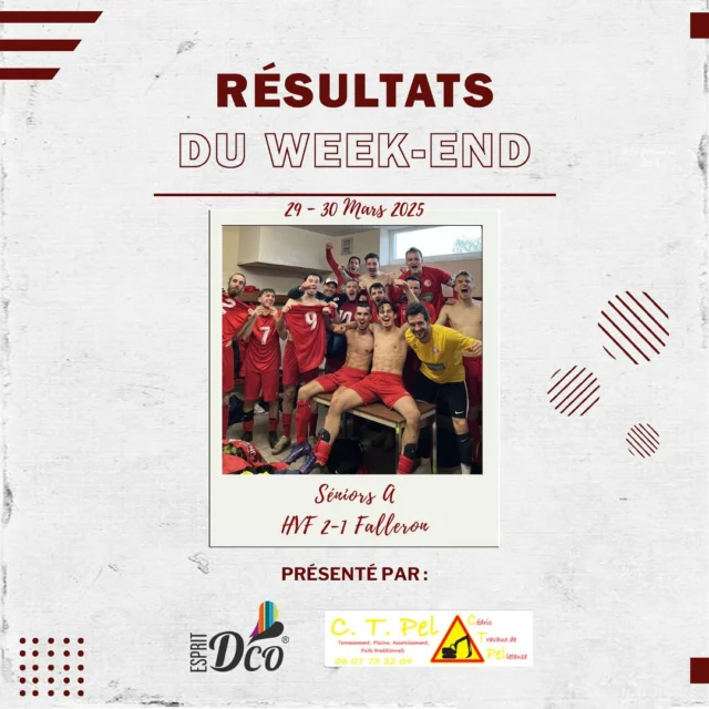 𝐑𝐞́𝐬𝐮𝐥𝐭𝐚𝐭𝐬 𝐝𝐮 𝐰𝐞𝐞𝐤-𝐞𝐧𝐝 ⚡️  Voici enfin le résultat de chaque match que nos rouges et blancs ont disputé ce week-end !